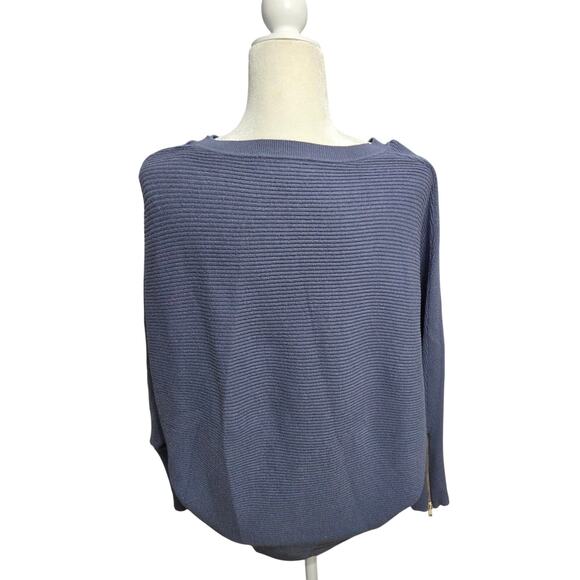 Philosophy Republic Clothing Woman's Blue Sweater Zips On Sleeves Size XL - Picture 3 of 8